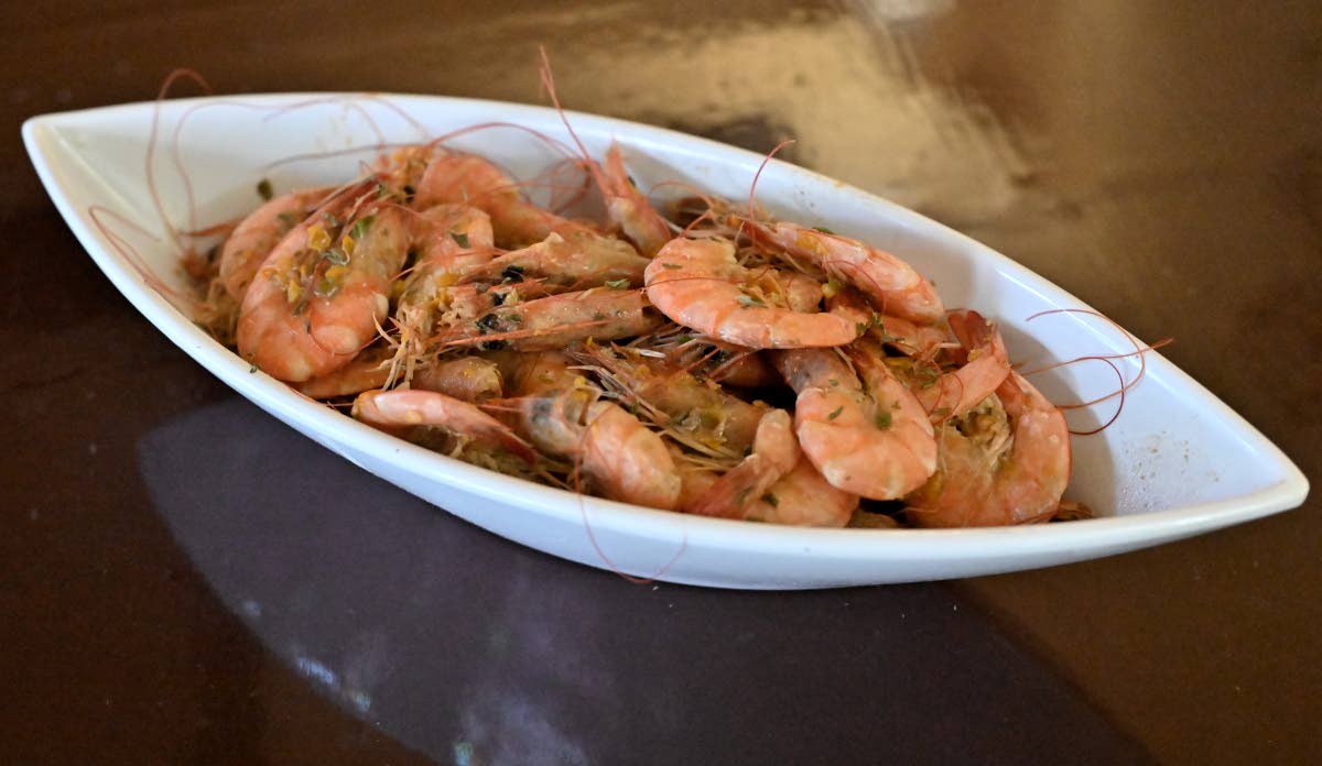Jabba’s peppered shrimp.