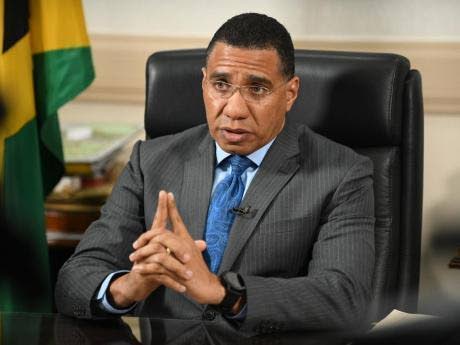 Prime Minister Dr Andrew Holness.
