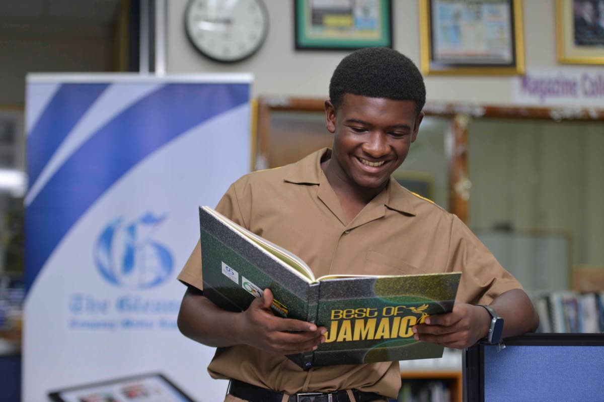 Joshuah Channer at The Gleaner’s North Street, Kingston offices last week. 