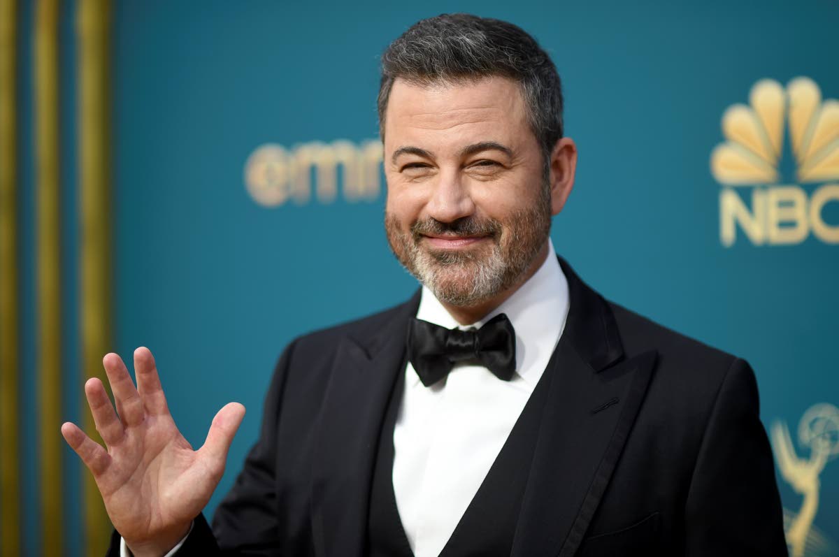 Jimmy Kimmel appears at the 74th Primetime Emmy Awards in in Los Angeles on Monday, September 12, 2022. 
