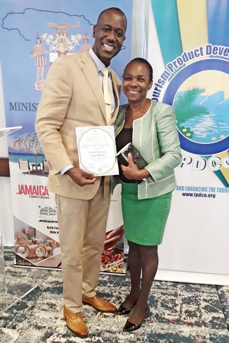 Pastor Paul Norman, managing director of Judah Jamaica Travel Service Limited, and wife Sheila.