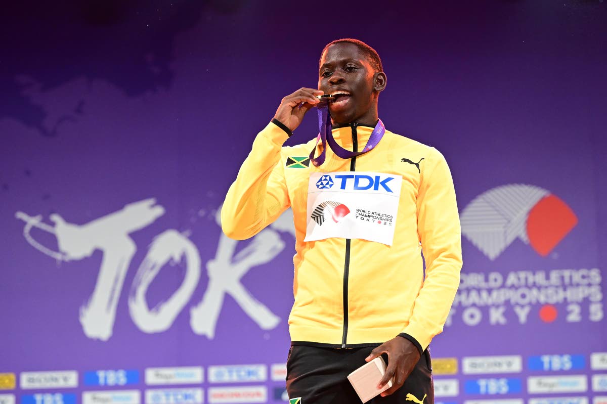 Oblique Seville, who received Jamaica’s only gold in the 100m.