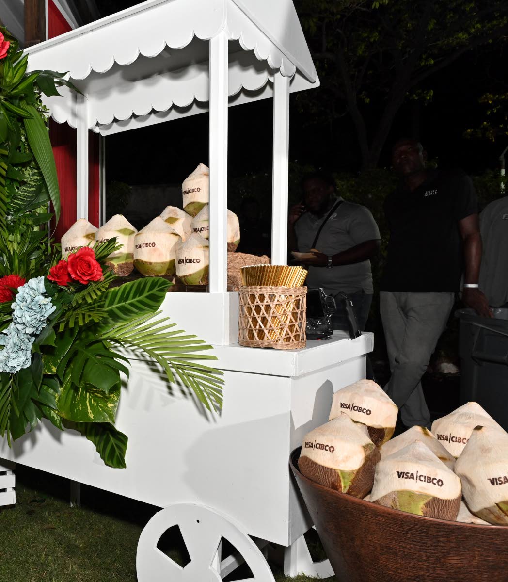 The coconut station at the launch of the Jamaica Food and Drink Festival.