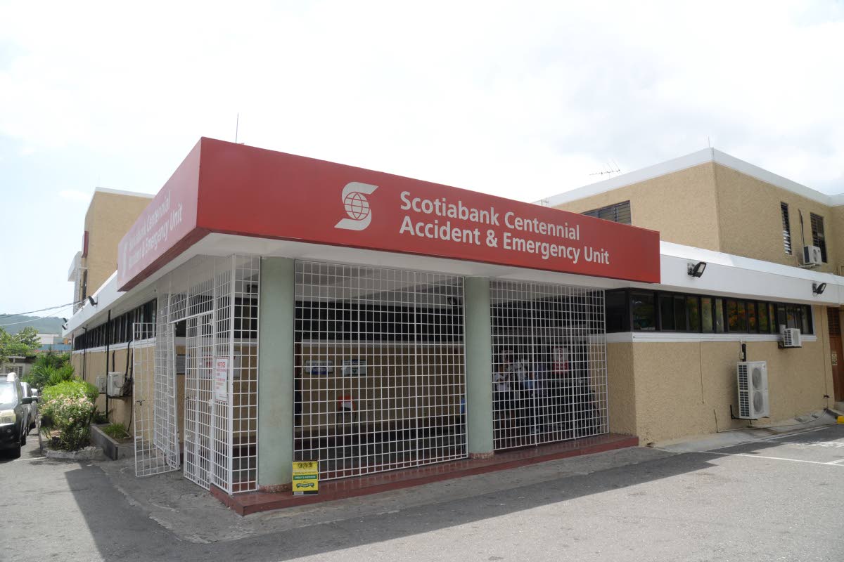 The accident and emergency unit at the University Hospital of the West Indies. 