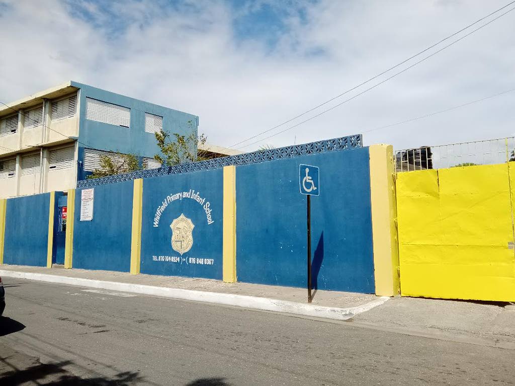 Whitfield Town Primary and Infant School today.