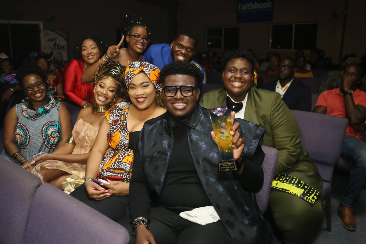Members of Genesis Praise Squad celebrate winning the categories Breakthrough Sensation of the Year and Group of the Year. 