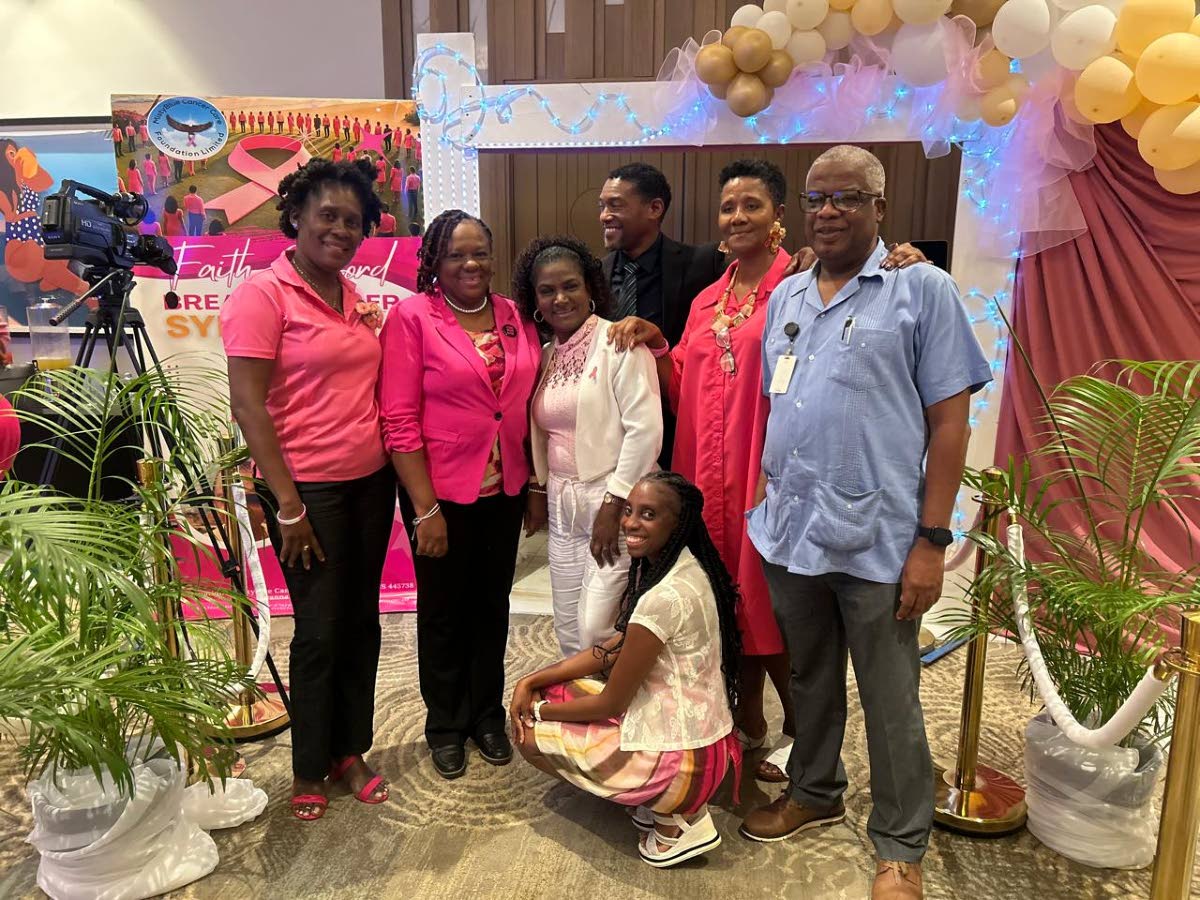  The Misty Blue Cancer Care Foundation team, including Dr Lincoln Cox, general surgeon at the Savanna-la-Mar Public General Hospital and (right) Everton McIntosh, senior medical officer at the Mandeville Regional Hospital.