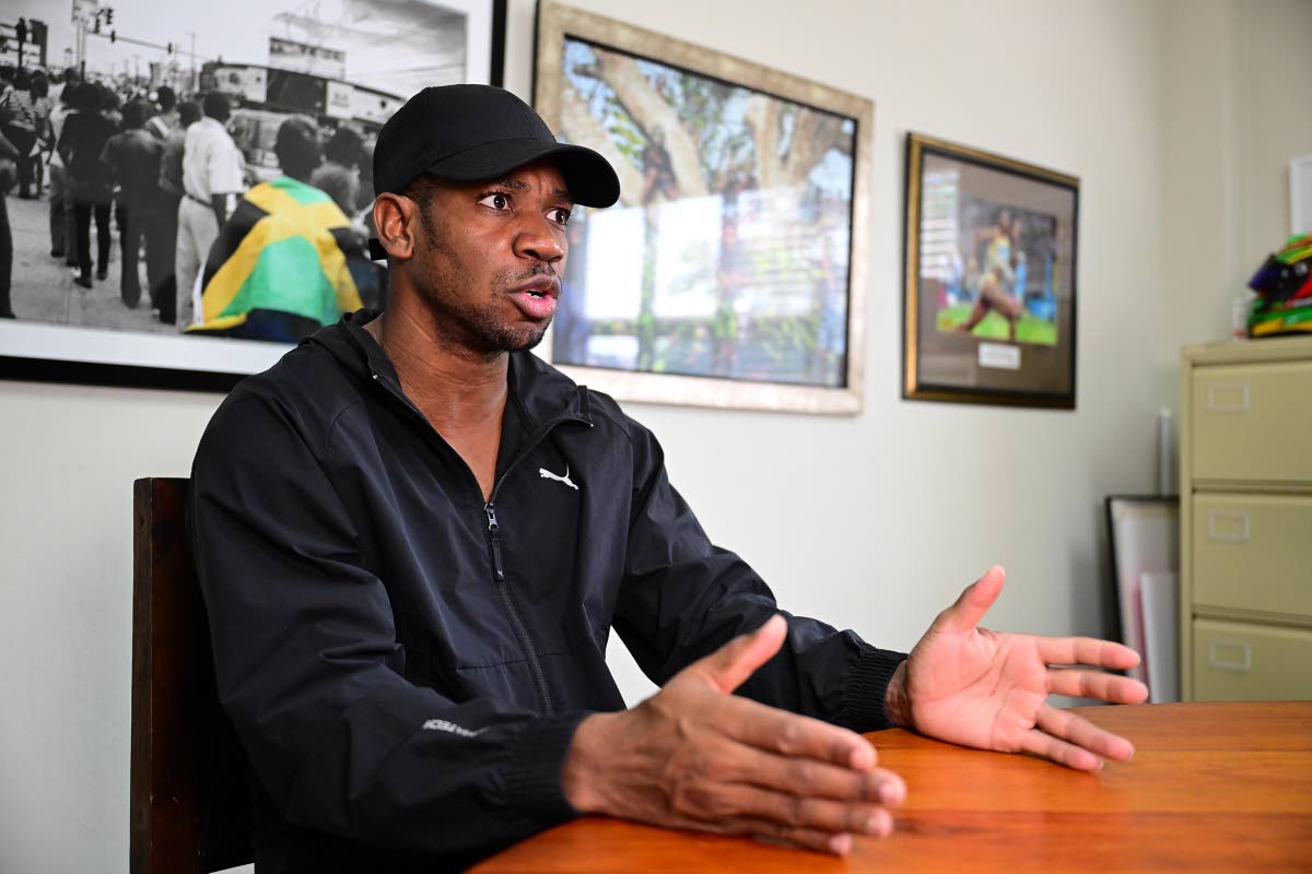 
Yohan Blake speaking with The Sunday Gleaner last Friday ahead of his induction into the Order of Distinction tomorrow.