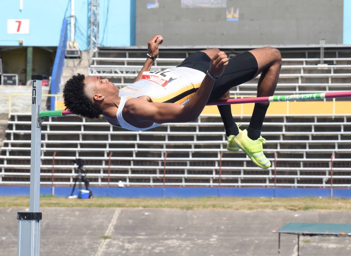 Zayne Palomino in action at the National Stadium in 2023.