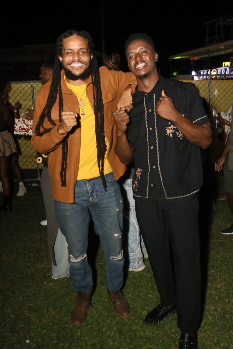 Ras-I (left) and Romain Virgo were out to support as Sizzla Kalonji marked 30 years in the music industry.