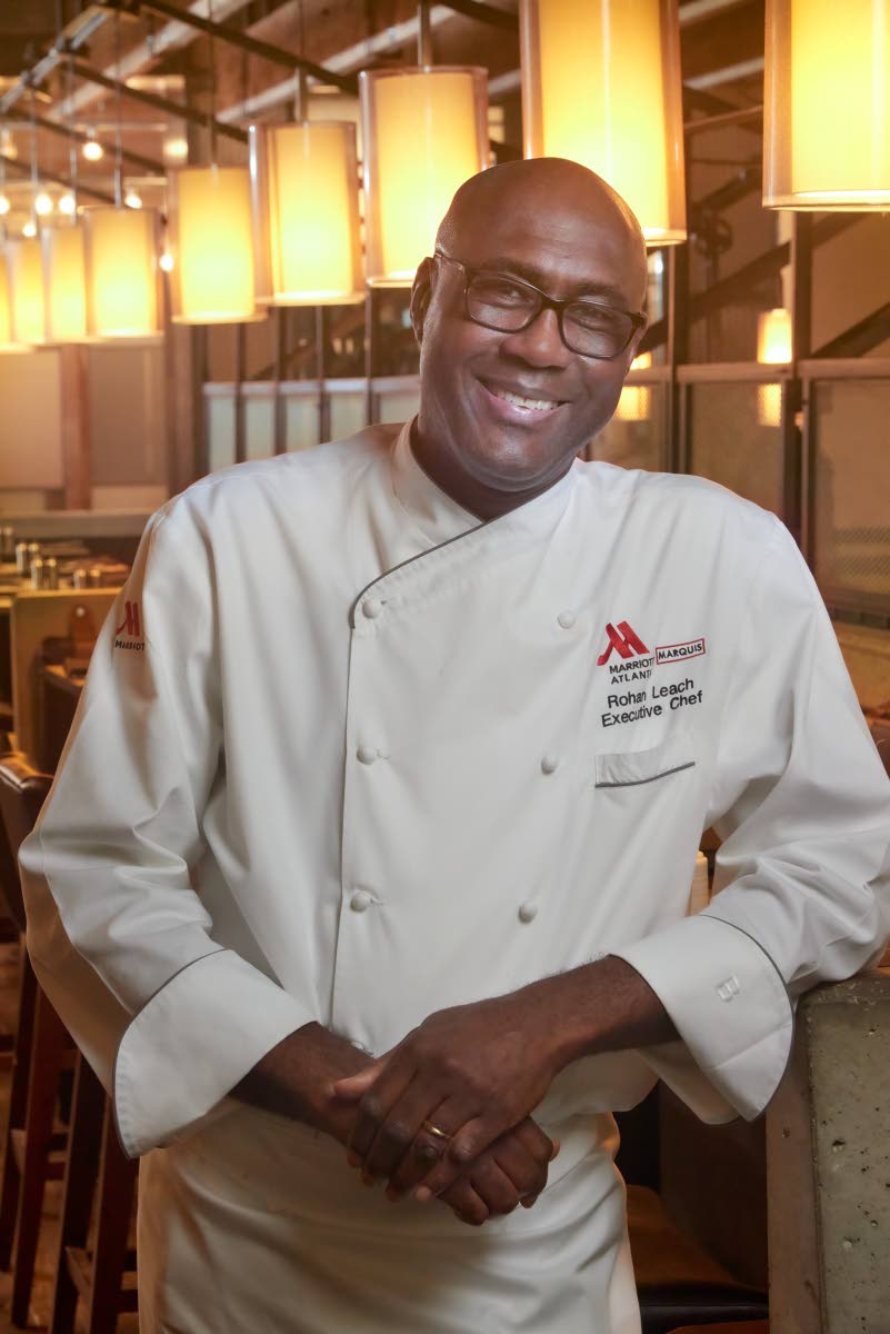 Jamaica-born executive chef, Rohan Leach, who heads the kitchen in one of the largest hotels in the state of Georgia, the Atlanta Marriott Marquis.
