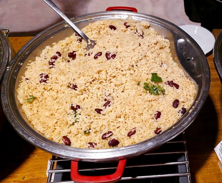 Executive Chef Rohan Leach’s Jamaican rice and peas.