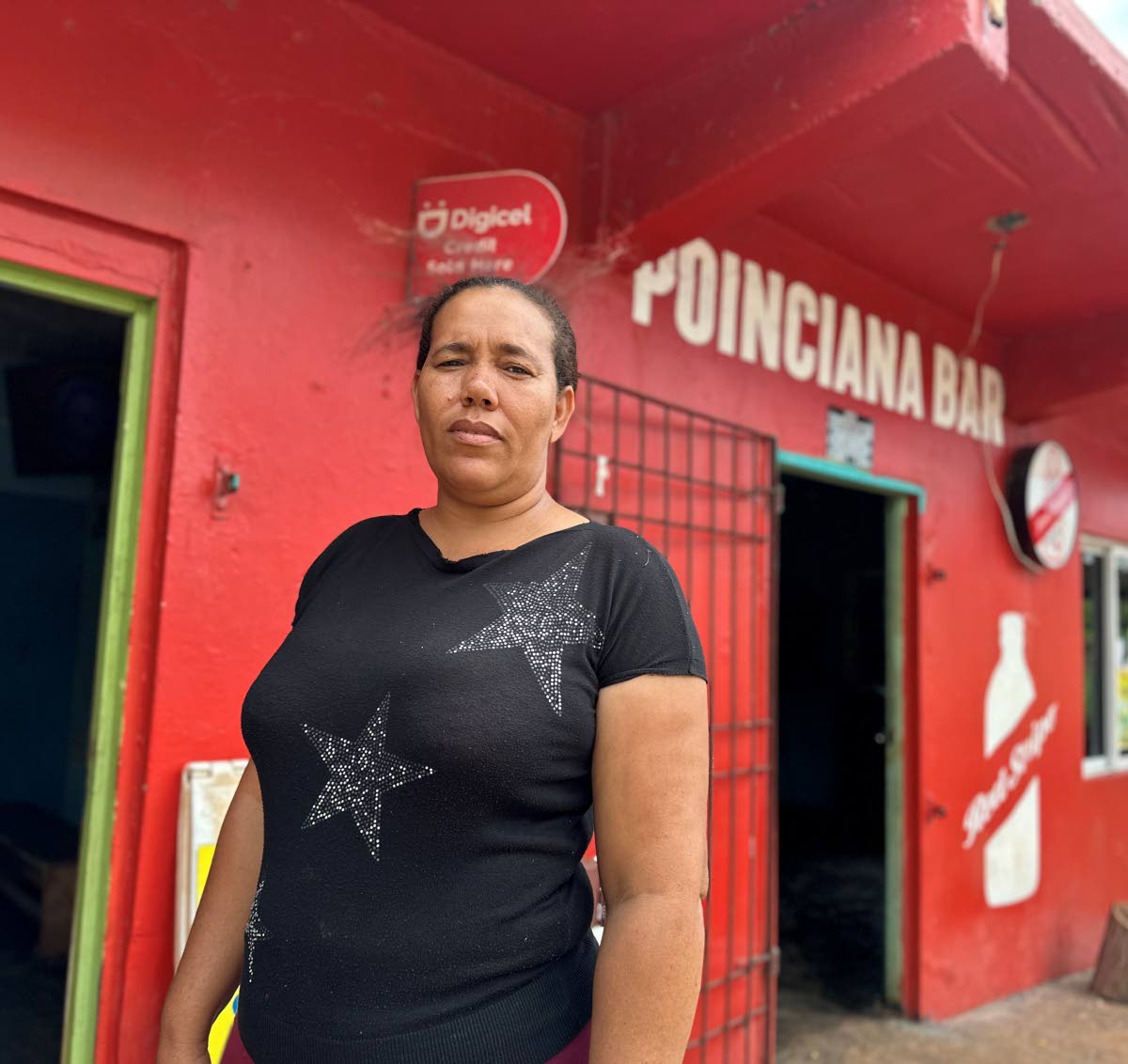 Mitchie Hewitt, bar owner in Flagaman, St Elizabeth, yesterday.