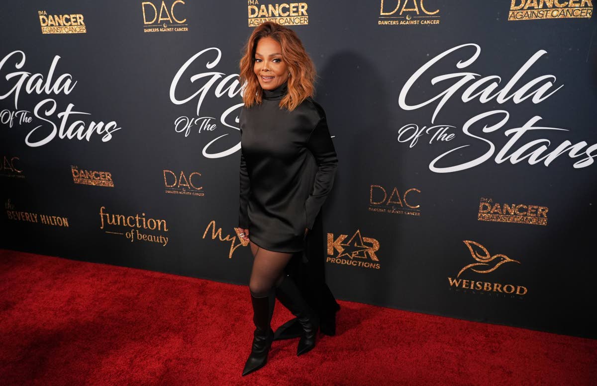 ICON Award recipient Janet Jackson arrives at the Gala of the Stars in a Tom Ford dress and Christian Louboutin boots. 