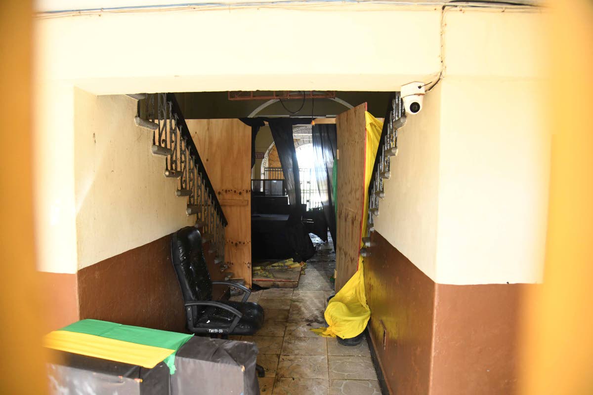 Inside of the Trelawny Municipal Corporation building along Water Square, in Falmouth, Trelawny on Wednesday. 