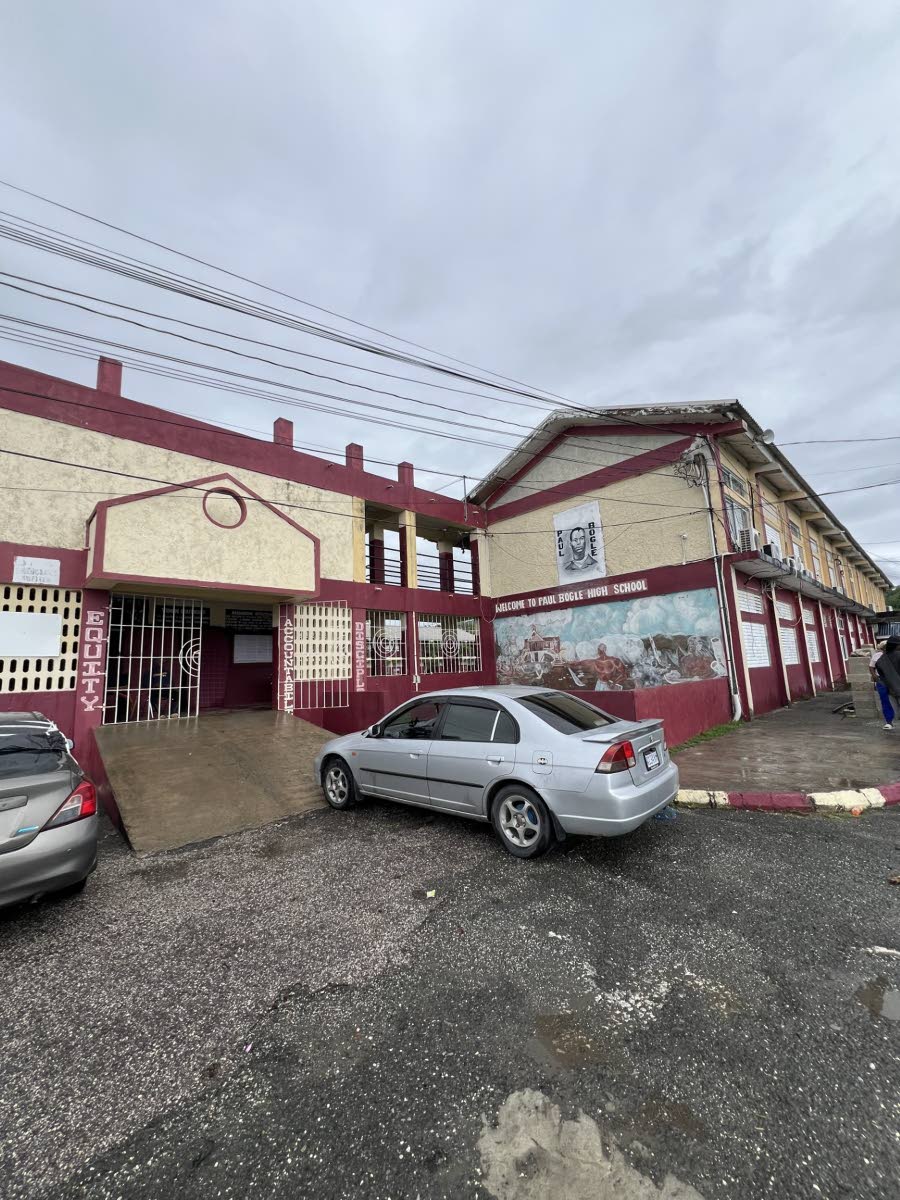 The Paul Bogle High School in Morant, St Thomas, which was used as an emergency shelter during the passage of Hurricane Melissa.