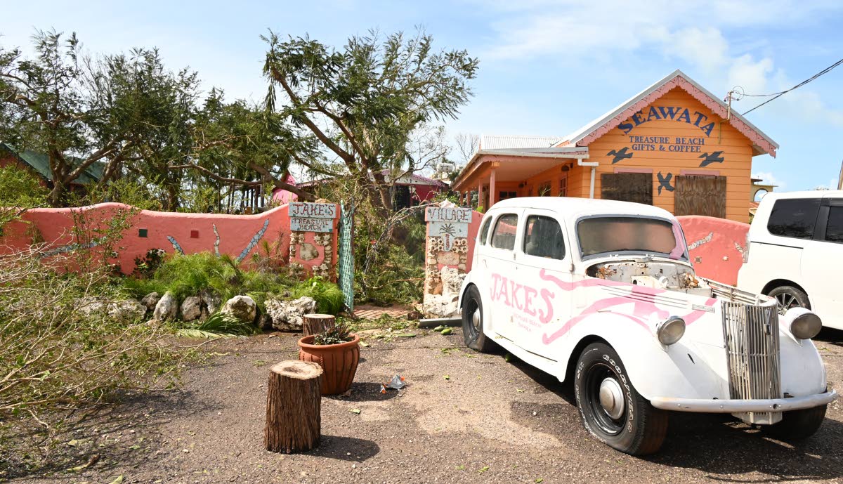 The iconic Jakes Hotel in Treasure Beach, St Elizabeth, suffered significant damage from the passing of Hurricane Melissa.