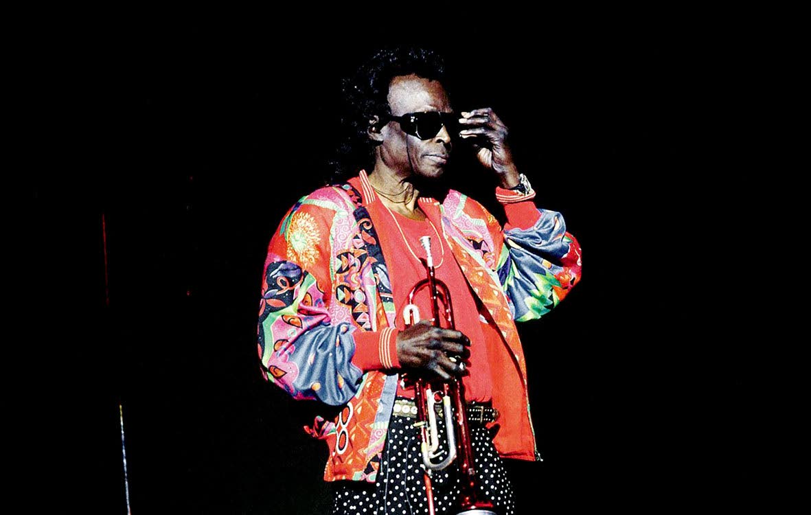 Late great jazz trumpeter Miles Davis.
