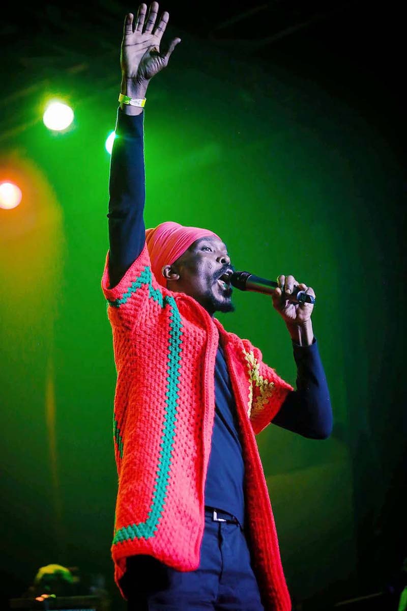 File 
below: Anthony B channelled resilience and some humour through songs such as ‘Ivan’ and ‘Bad Beryl’.