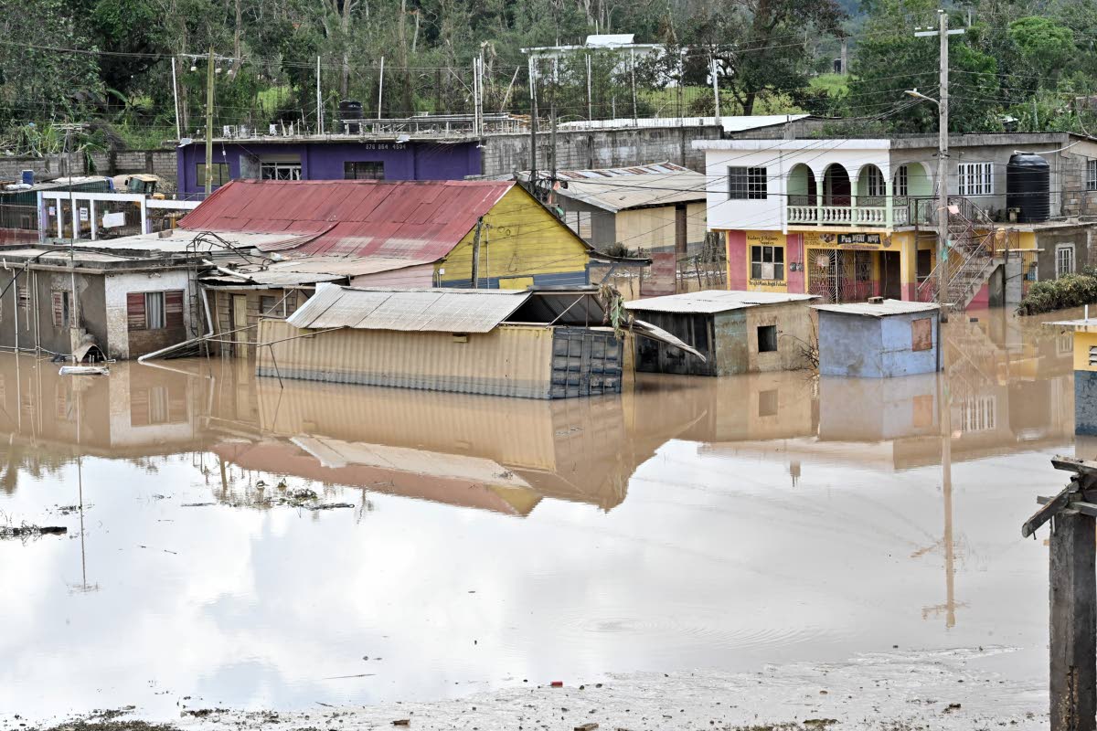 Sections of Cave Valley, St Ann, remained under water several days after the passage of Hurricane Melissa.