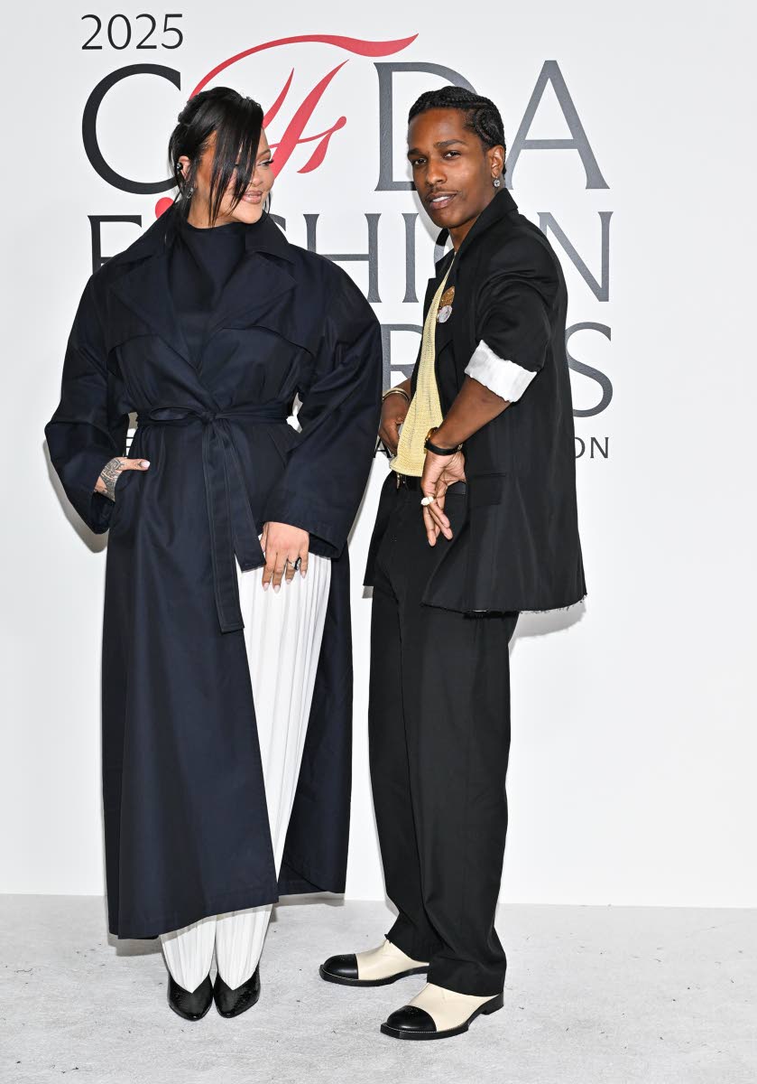 Ahead of receiving the Style Icon Award, A$AP Rocky kept it playful for the cameras alongside his partner Rihanna, herself a fellow honouree.