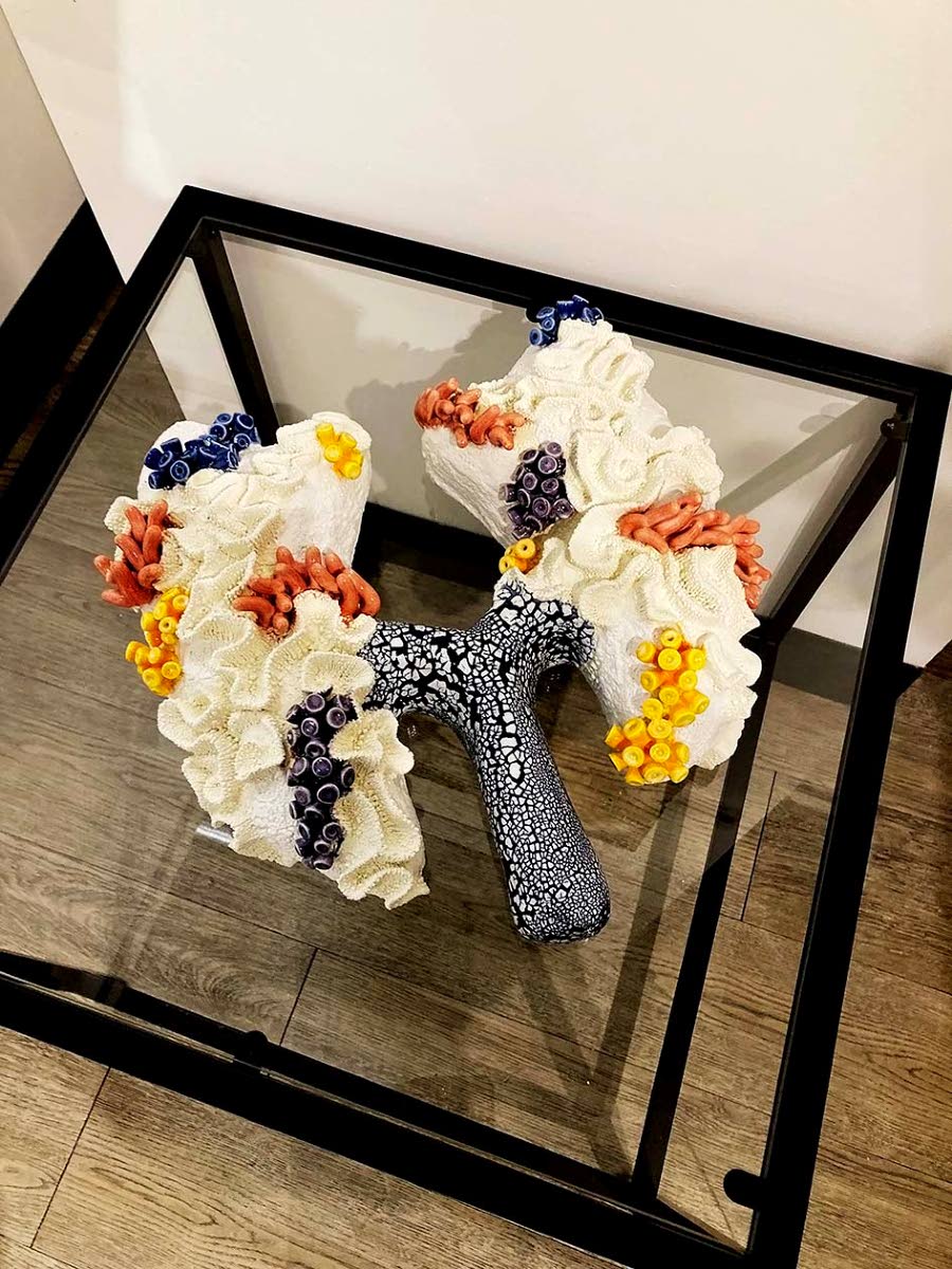 A piece of coral art