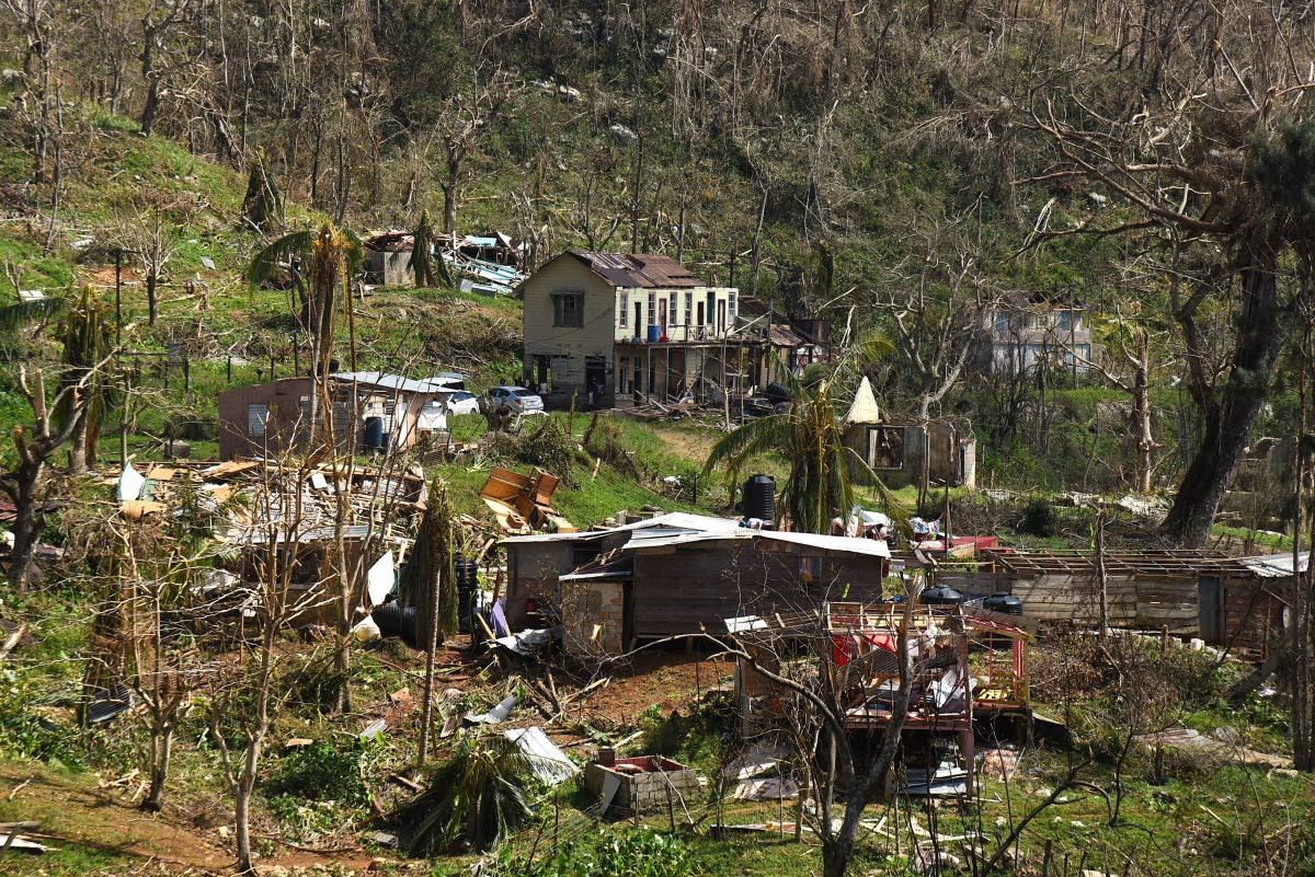 Devastation from Hurricane Melissa in Ipswich, St Elizabeth.