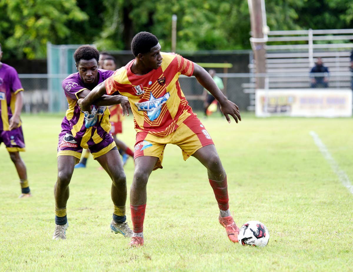 Cornwall College’s Carlondo Morris (right) 