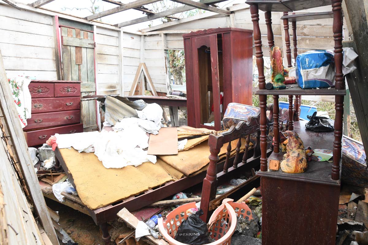 Hurricane Melissa’s violent winds tore through this house.
