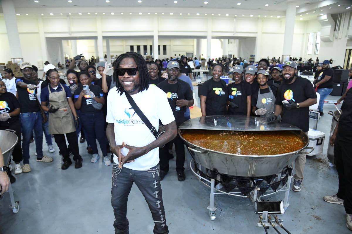 Vybz Kartel tours the operation centre for World Central Kingston, which has been providing needed aid to Jamaicans impacted by Hurricane Melissa. Kartel was in St James and Hanover to provide meals and care packages for those in need. 