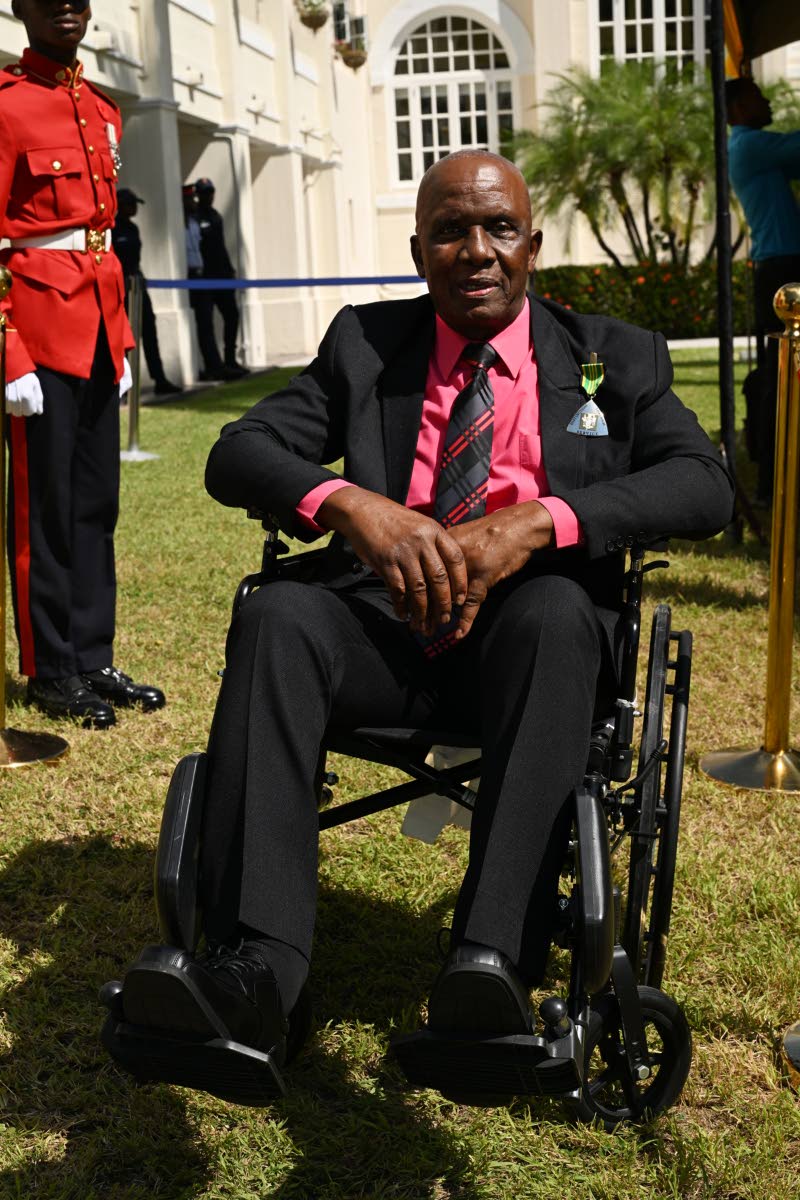 Former Commissioner of the Jamaica Fire Brigade, Errol Mowatt, at the Ceremony of Investiture and Presentation of National Honours and Awards at King’s House on October 20.