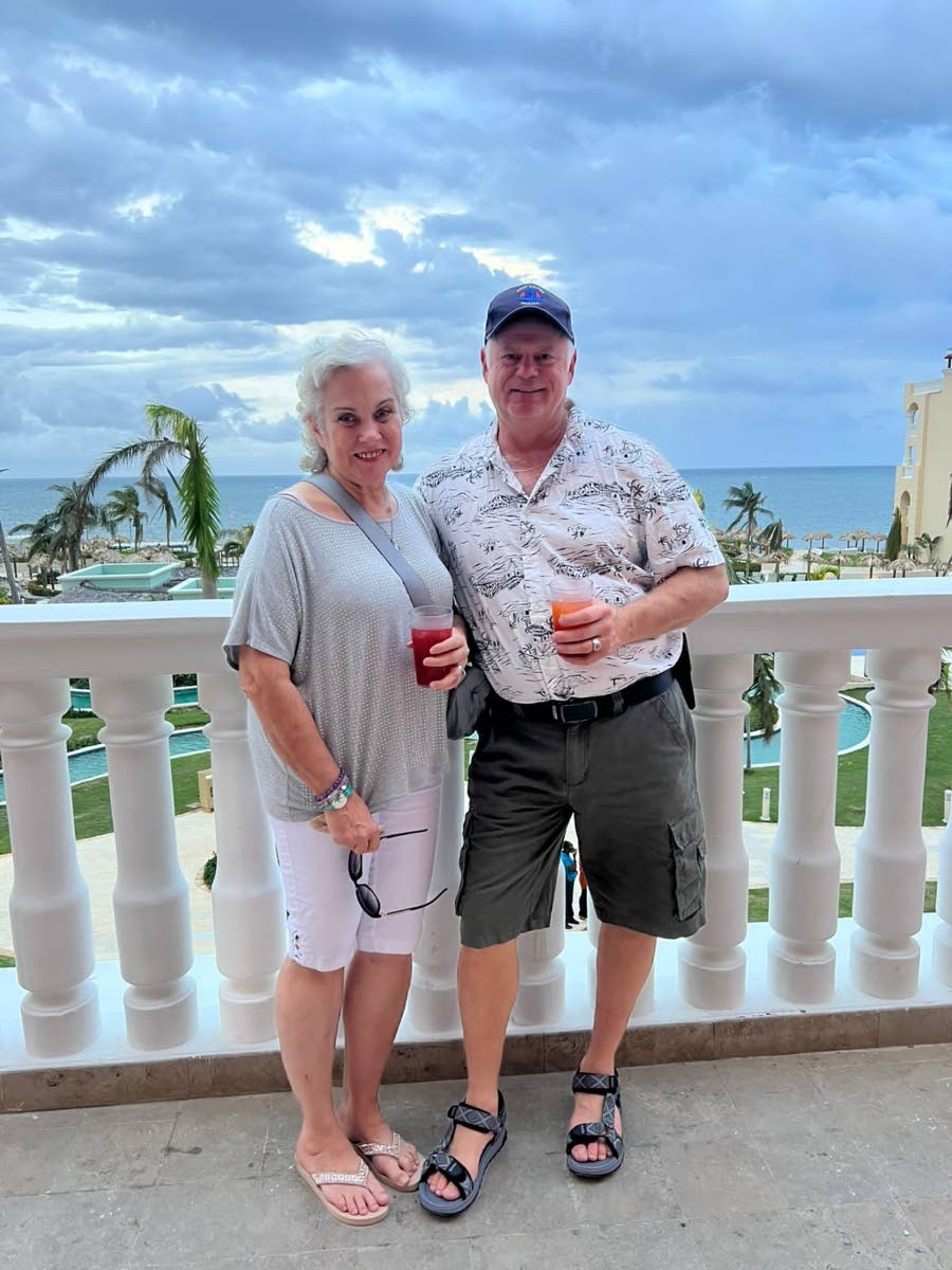 Canadians Kevin and Catherine Dove, repeat visitors of Iberostar, were among the first tourists to return to the resort after the passage of Hurricane Melissa.