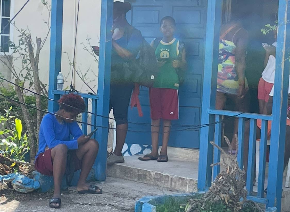 Residents caught up with their telephone calls.