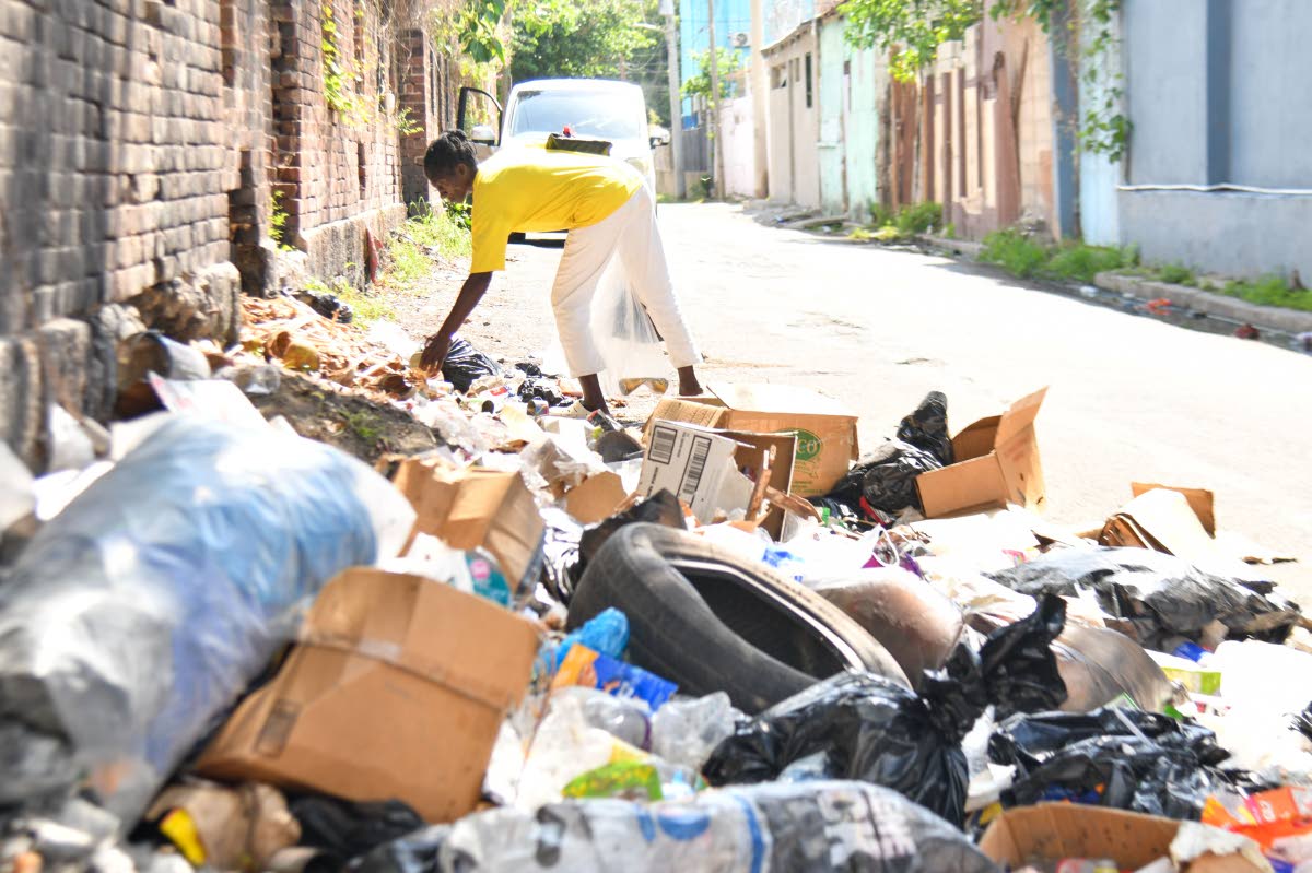 All illegal dumping site in Spanish Town, St Catherine.