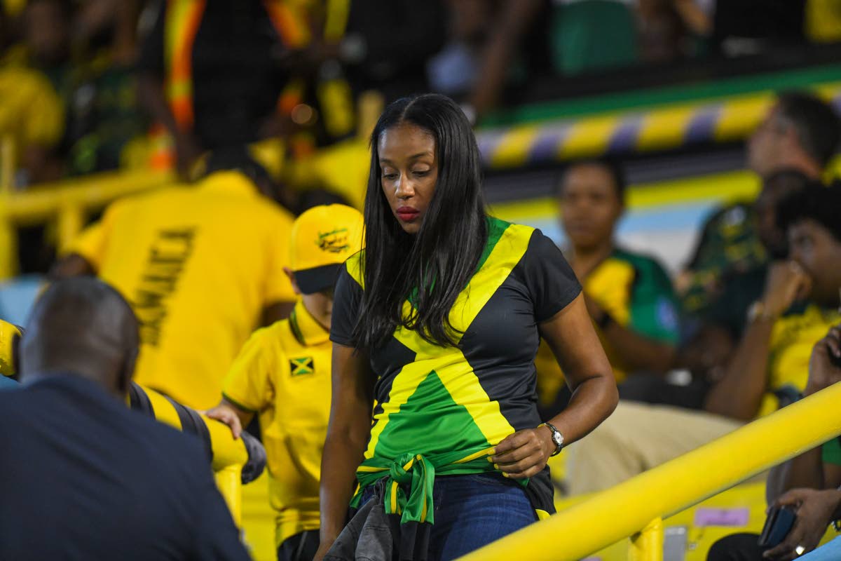 Rhoda Moy Crawford, minister of state in the Ministry of Education, Youth, Skills and Information, sports a Jamaican flag-inspired T-shirt.