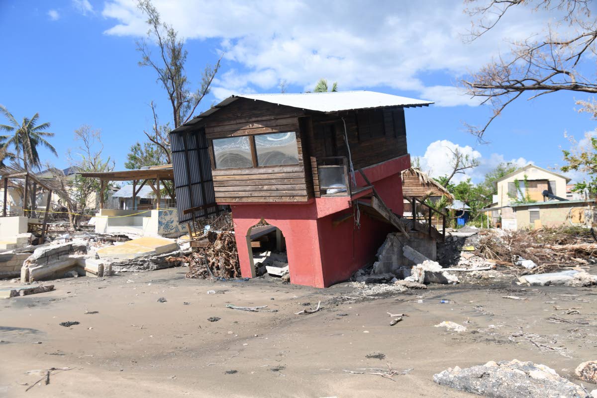 A section of the damaged Katama Cabins and Villas, a boutique nine-room property.