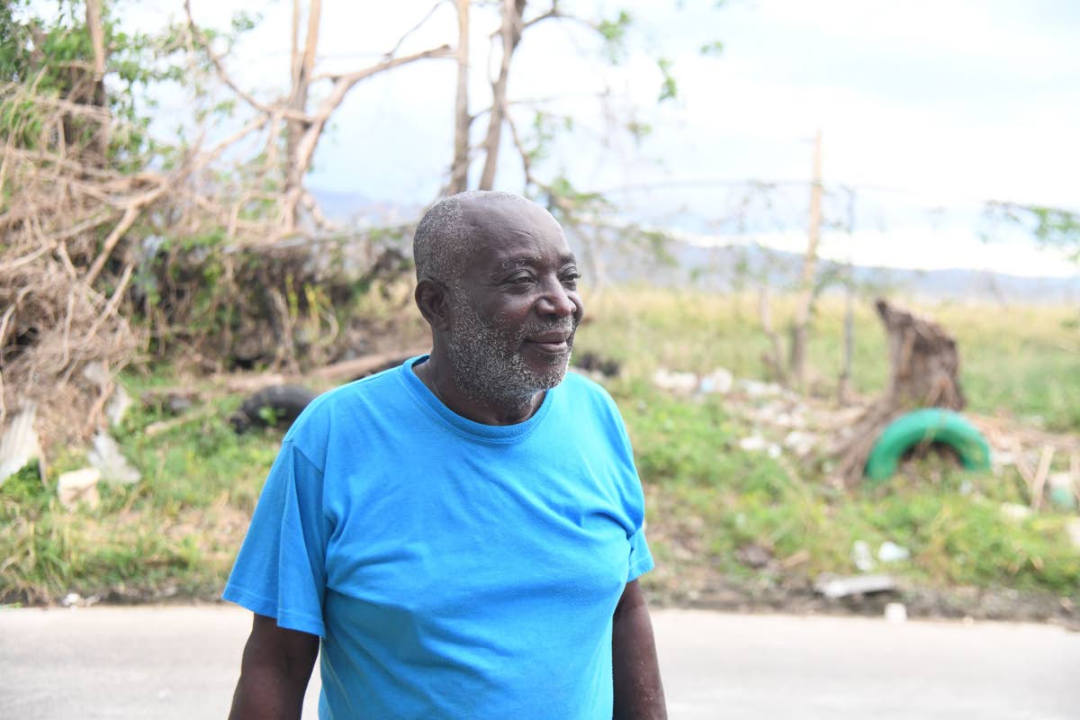 left: Rudolph ‘Howie’ Valentine Salmon said the fact that none of his children contacted him before or since the passage of the storm has broken his heart.