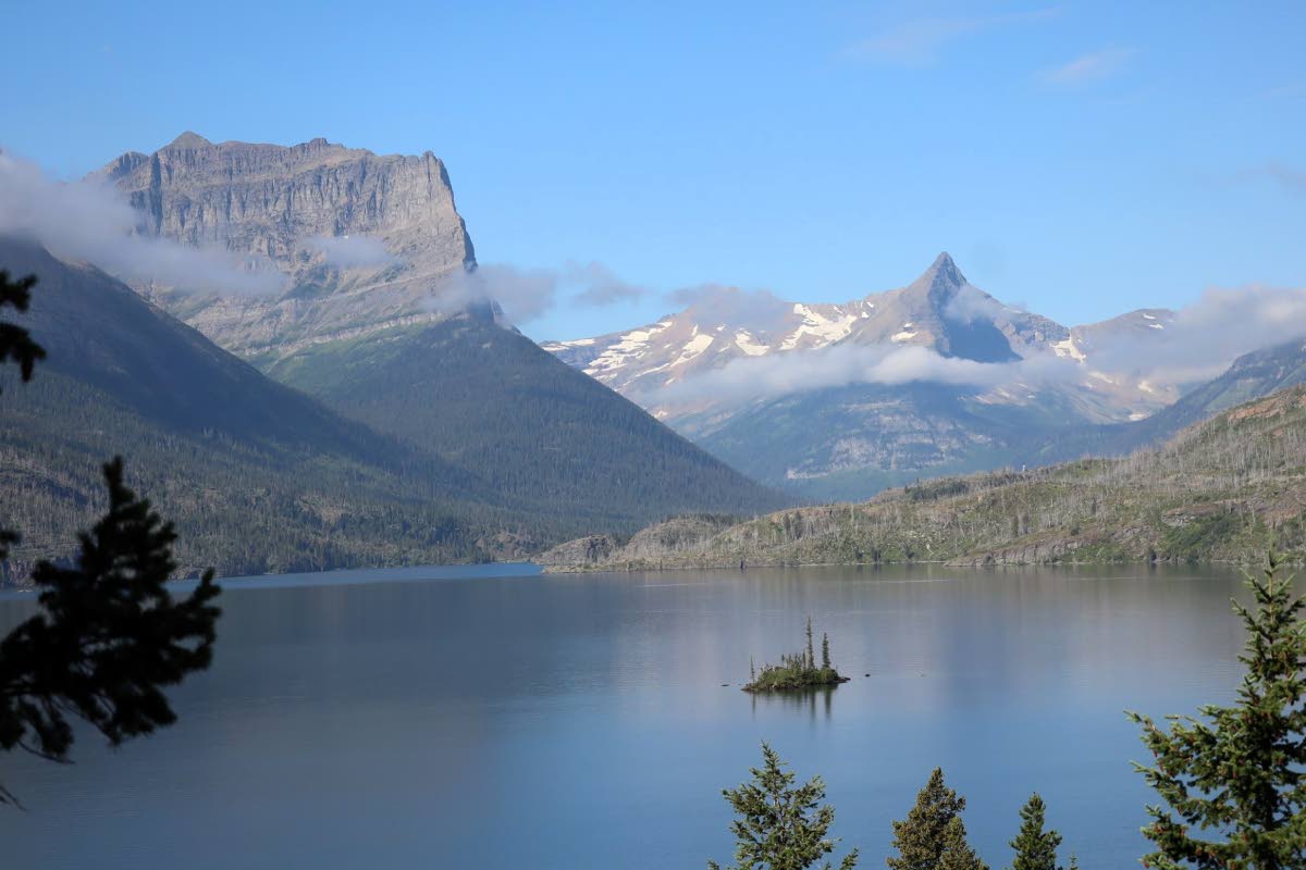 Red Eagle Mountain at Glacier National Park, Montana, US