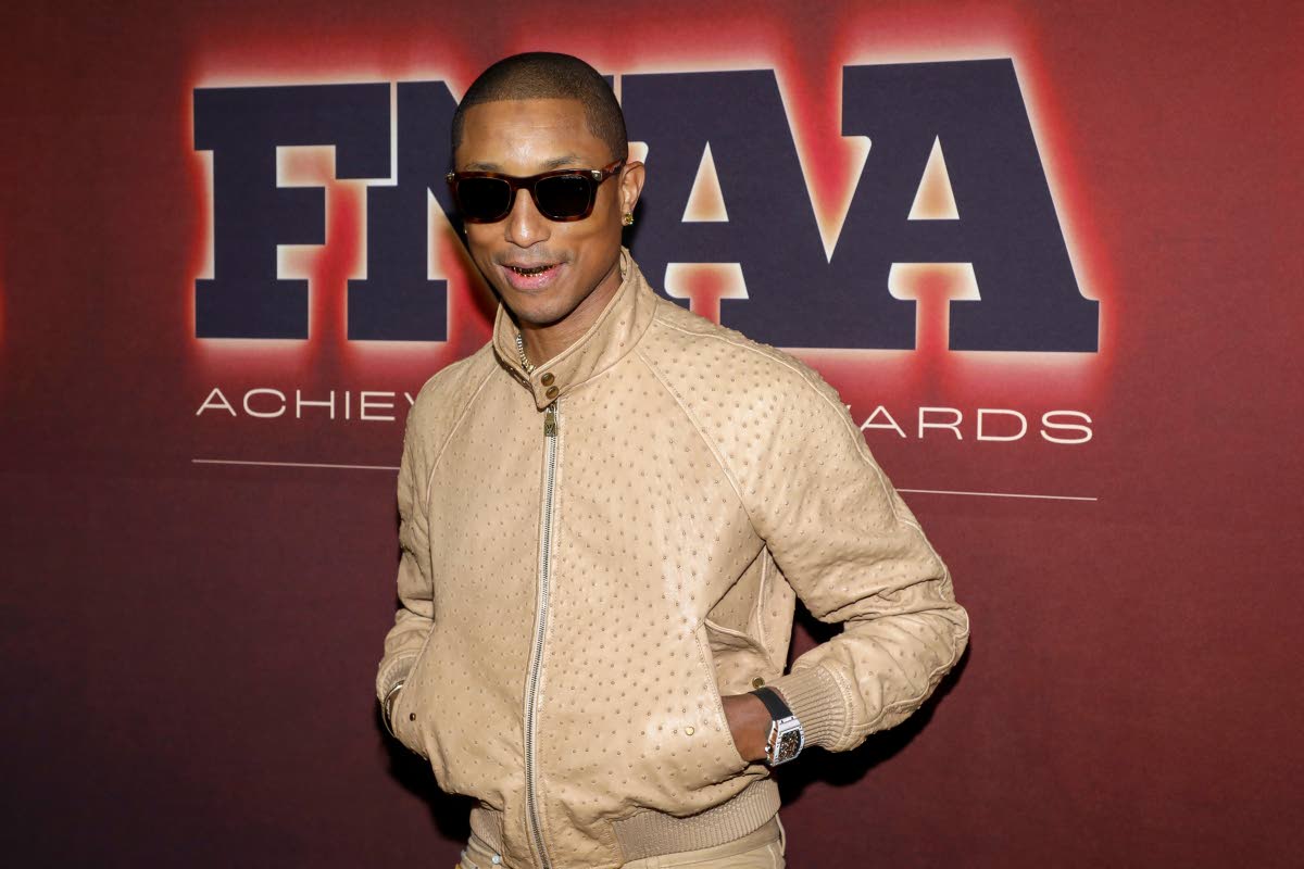 Musician, record producer and fashion designer Pharrell Williams attends the 39th annual Footwear News Achievement Awards at Cipriani 25 Broadway in New York on Wednesday.