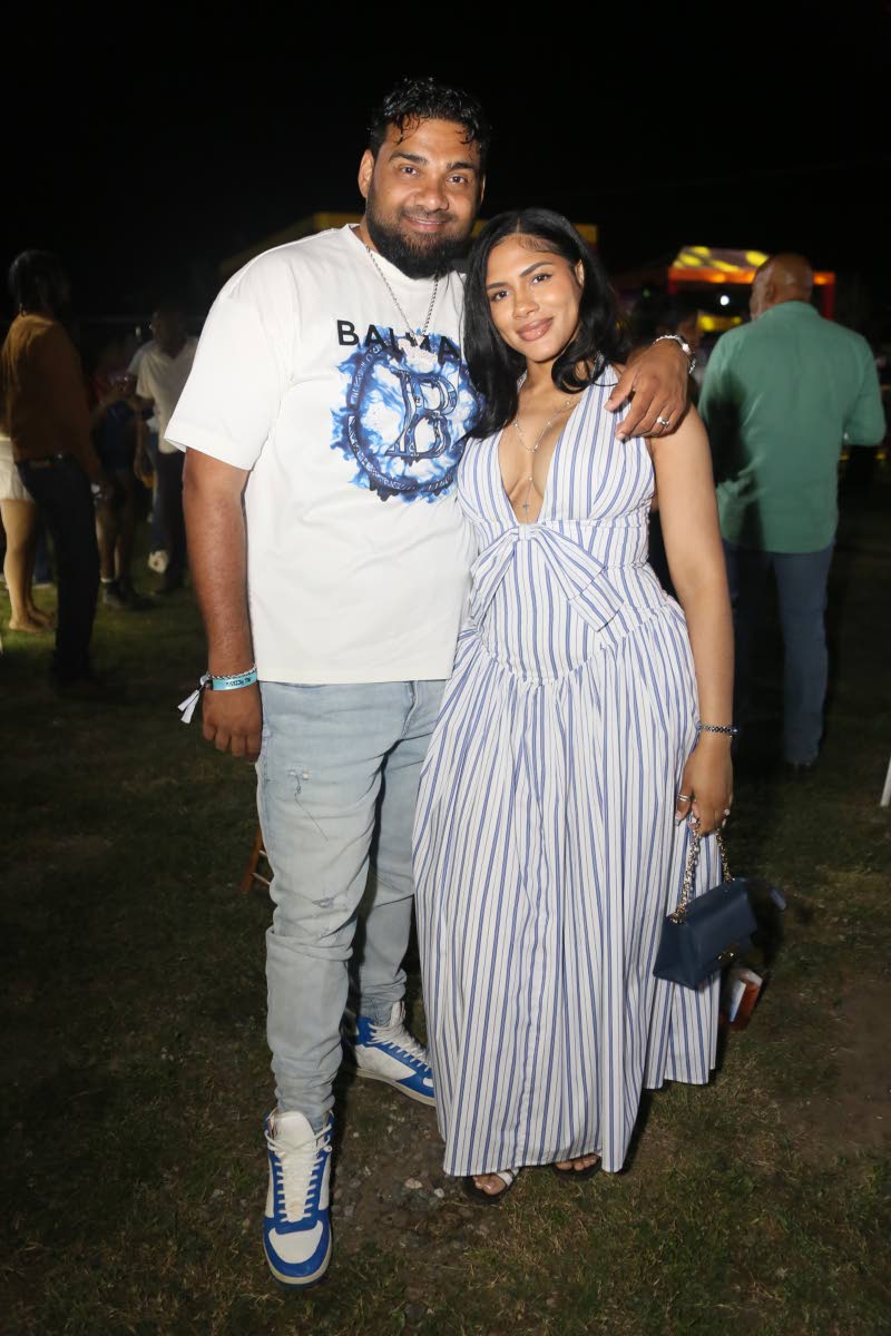 Out and about for the Treasure Beach benefit festival are Romeich Major of Romeich Entertainment and his wife Shacqueal.