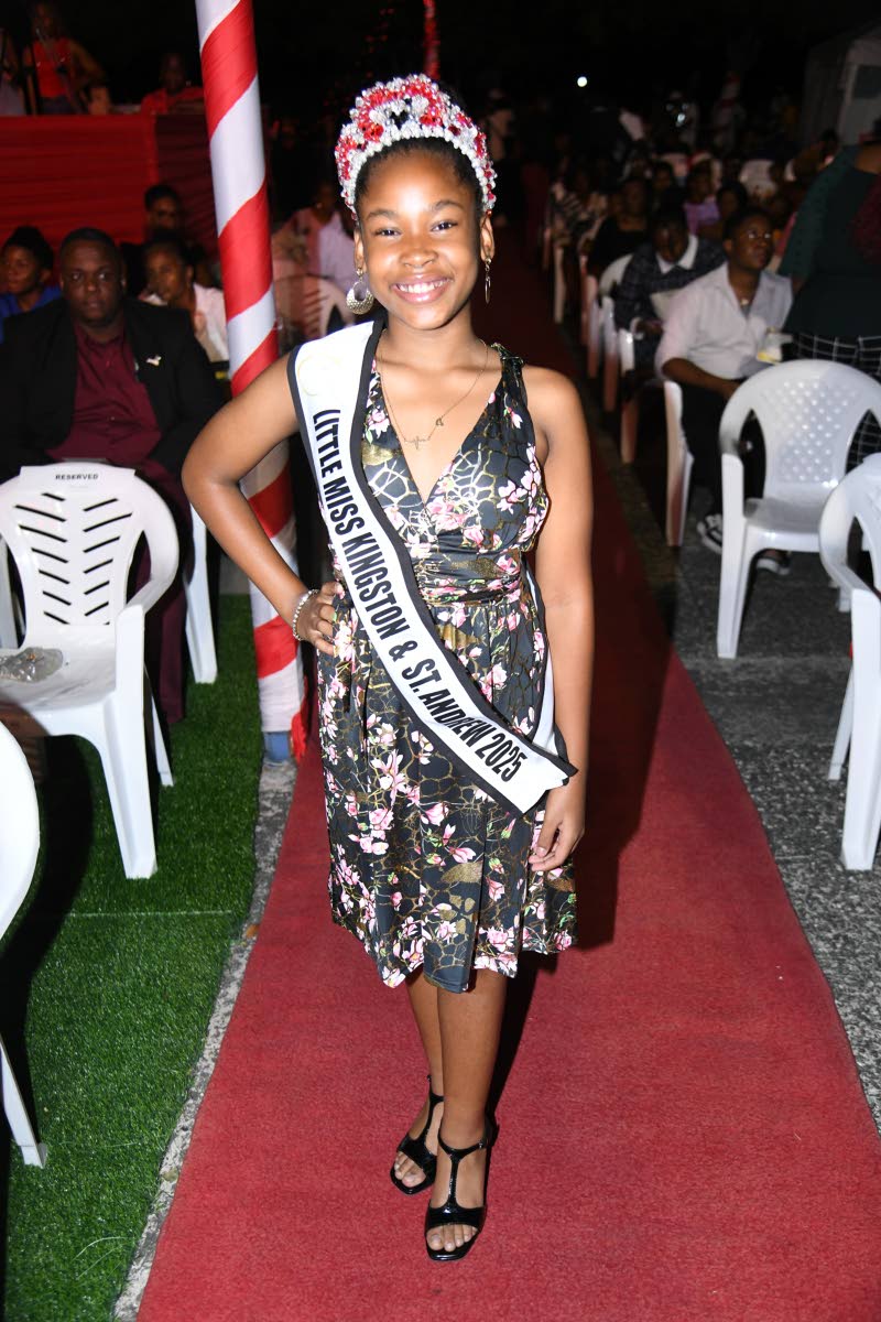 Most excited to see the tree light up the city is Little Miss Kingston and St Andrew 2025  Adaya Hudson.
