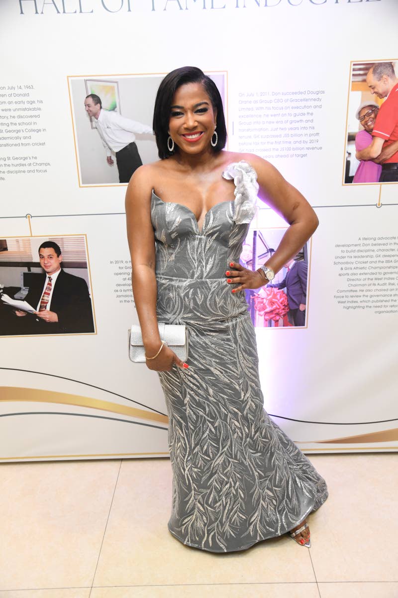 All that’s glitters is silver for Tyheissa Williams, brand and corporate public relations manager of Red Stripe, who turned heads in this mermaid dress from Branded by Norma Williams.