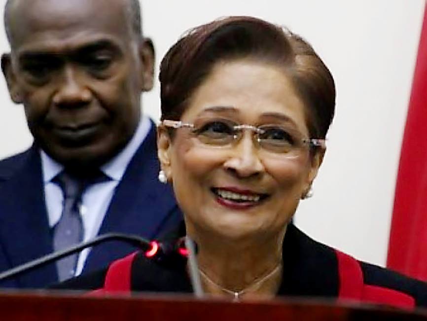 Prime Minister of Trinidad and Tobago Kamla Persad Bissessar.