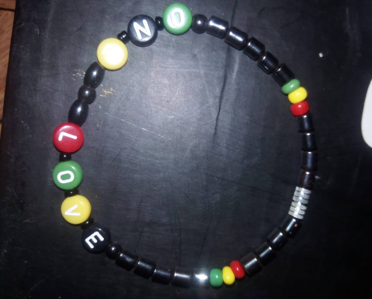 Bracelet on display.