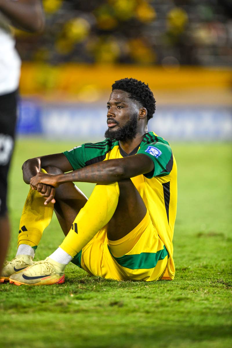 Forward Shamar Nicholson is a disappointed man after Jamaica failed to qualify automatically for the 2026 World Cup following a 0-0 draw with Curaçao  at the National Stadium on November 18, 2025.