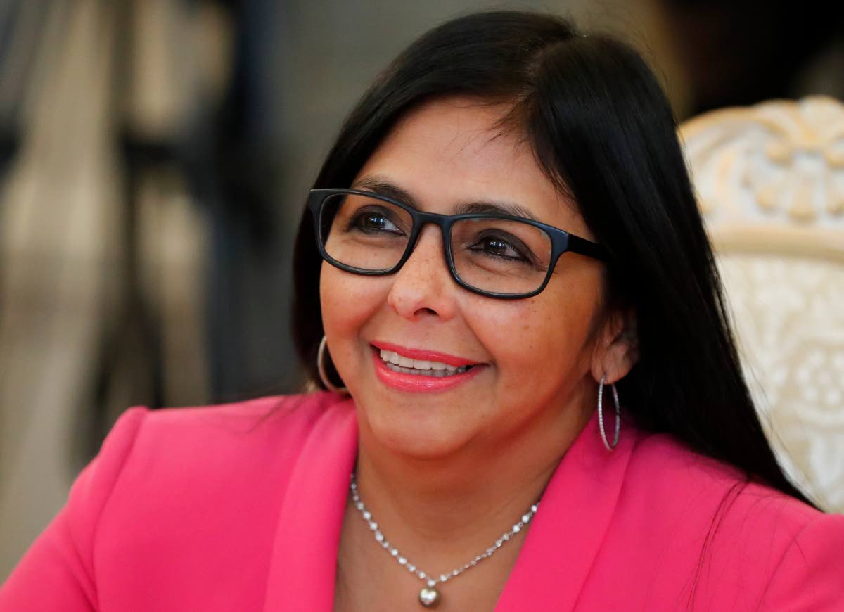 FILE - Venezuela's Vice President Delcy Rodriguez.