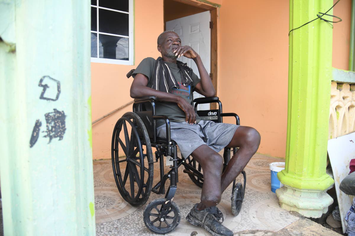Edward Box of New River in St Elizabeth speaks with The Gleaner at his home on Tuesday. Photos by 