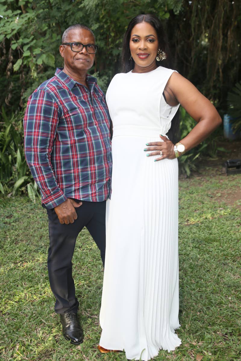 Basking in the bliss of nature for the occasion are Garfield and Christine Gibson of Gibson’s Petroleum.