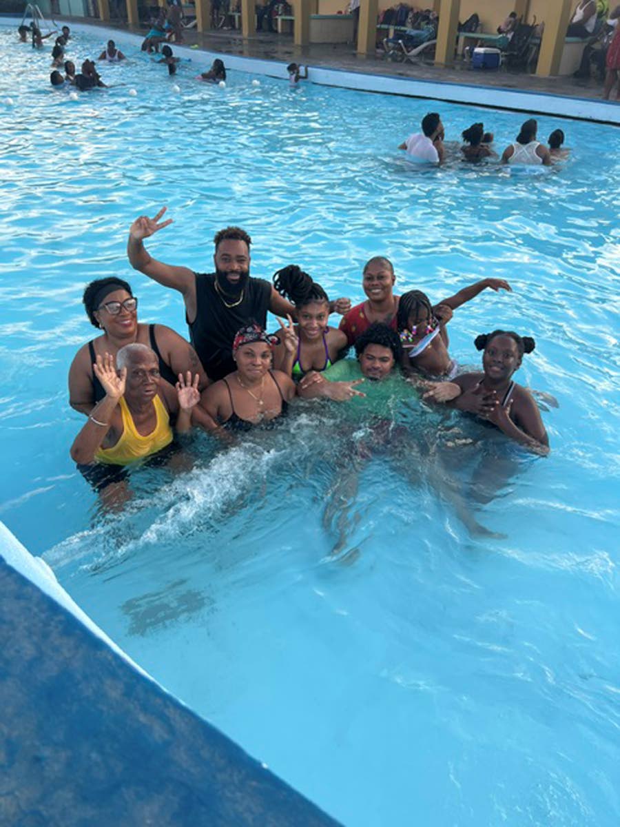 Smith visited the newly renovated Rockfort Mineral Bath in Kingston with his family.