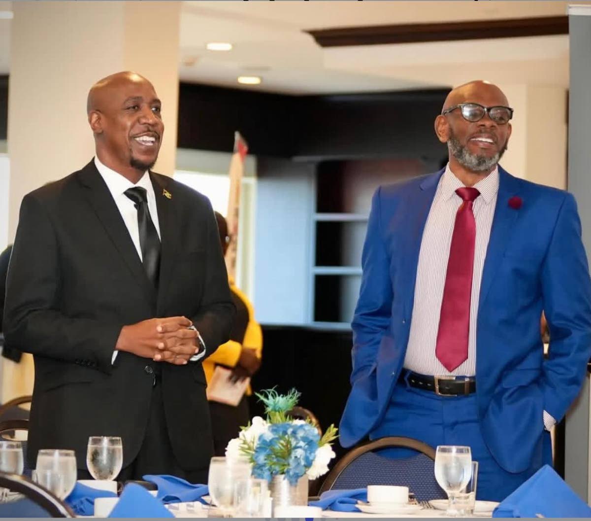 From left: Reverend Dr Courtney Faulknor, assistant chaplain Non Geographic Formations No. 2, and guest speaker, Reverend Astor Carlyle, senior minister, Webster Memorial United Church, during the Non Geographic Formations No. 2 prayer breakfast 2026 held 